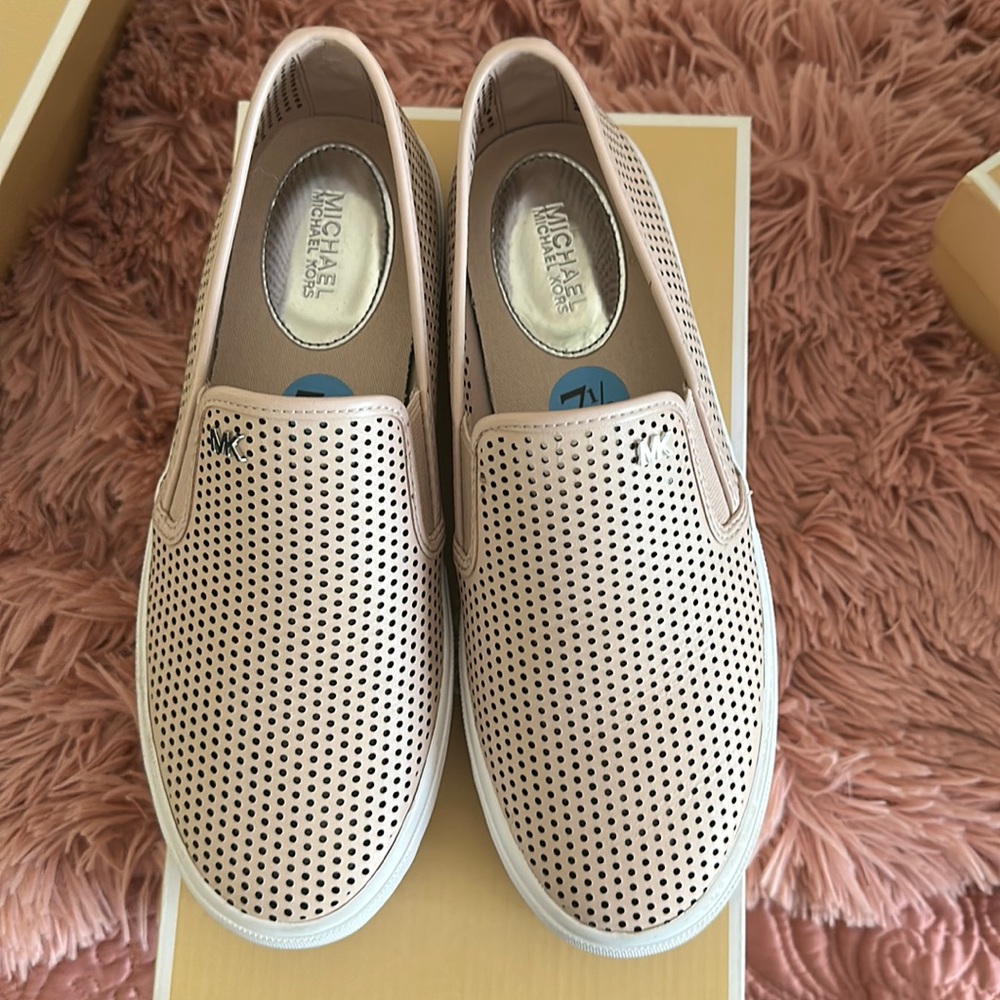 Pink shoe Olivia slip on leather